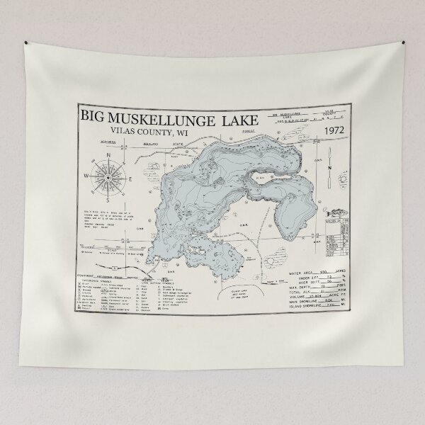 Item preview, Big Muskellunge Lake -Vilas County WI  designed and sold by Jean Plout.