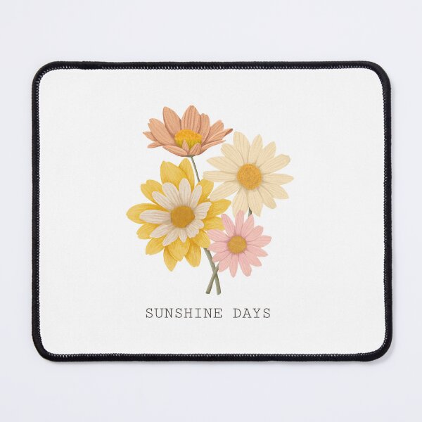 Item preview, Sunshine Days Soft Vintage Flower Illustration designed and sold by TalkTee Me.