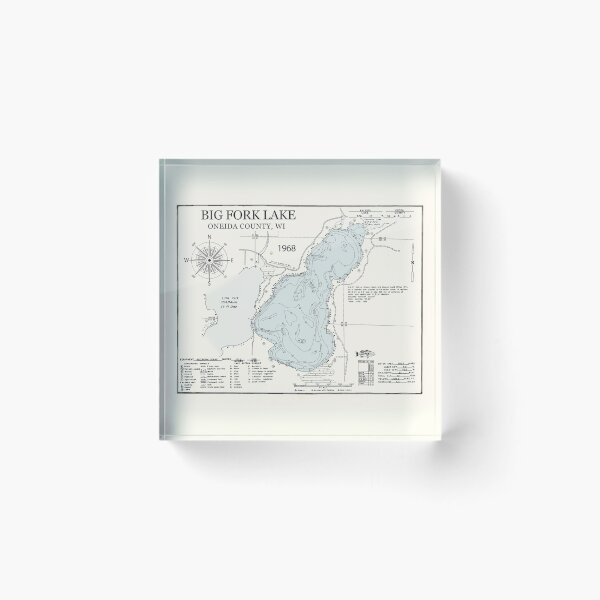 Item preview, Big Fork Lake - Oneida County WI  designed and sold by Jean Plout.