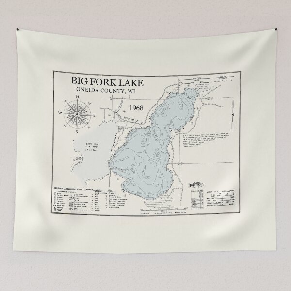 Item preview, Big Fork Lake - Oneida County WI  designed and sold by Jean Plout.