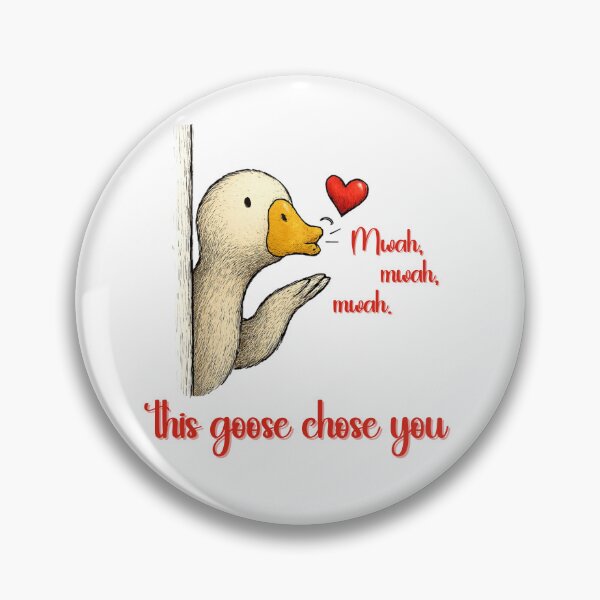 Artikelvorschau, Diese Gans hat dich ausgewählt – ein süßes Valentinstagszitat entworfen und verkauft von CleanDecor.