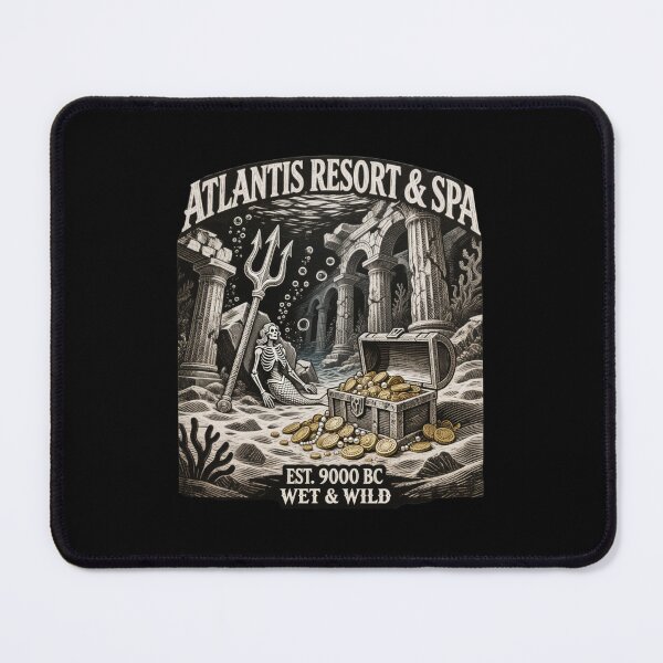 Item preview, Atlantis Resort & Spa 9000 BC - Vintage Skeleton Mermaid Ruins designed and sold by w66aboo.