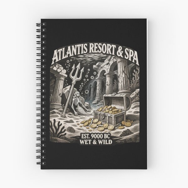 Item preview, Atlantis Resort & Spa 9000 BC - Vintage Skeleton Mermaid Ruins designed and sold by w66aboo.