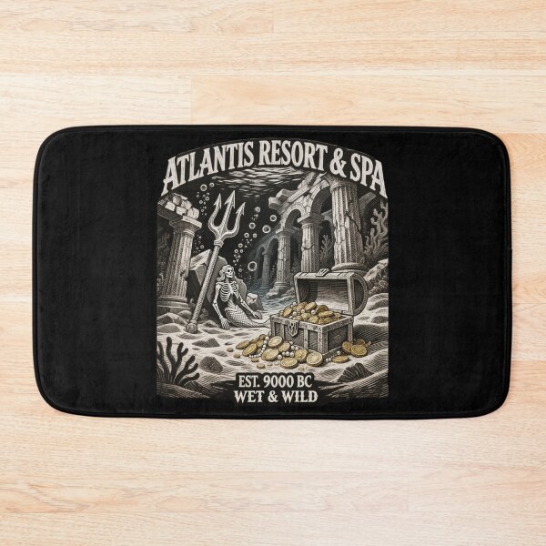 Item preview, Atlantis Resort & Spa 9000 BC - Vintage Skeleton Mermaid Ruins designed and sold by w66aboo.