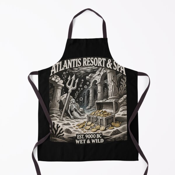 Item preview, Atlantis Resort & Spa 9000 BC - Vintage Skeleton Mermaid Ruins designed and sold by w66aboo.