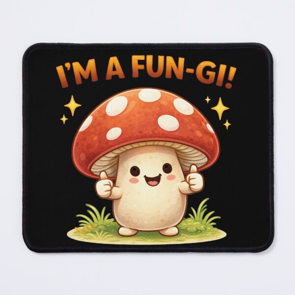 Item preview, I’m a Fun-Gi – Cute Mushroom Pun designed and sold by Papier Atelier Art.