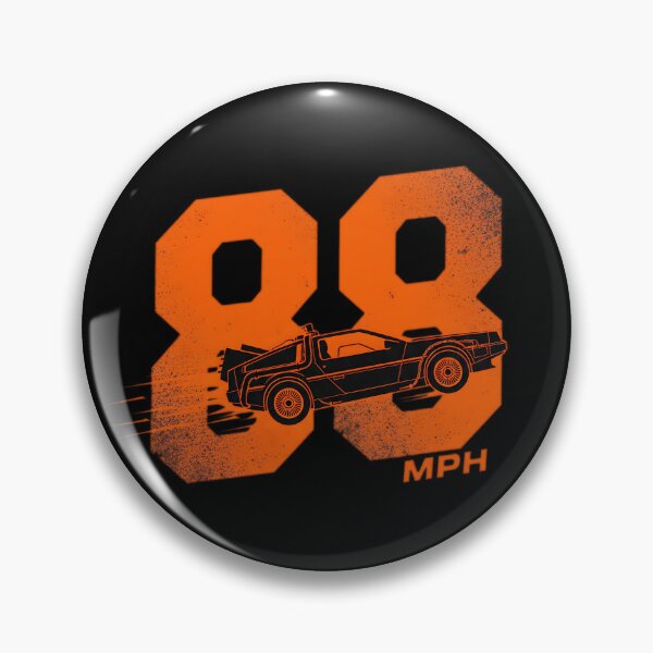 Item preview, 88 MPH Retro Orange Time Machine Graphic designed and sold by Off-Road-Zone.