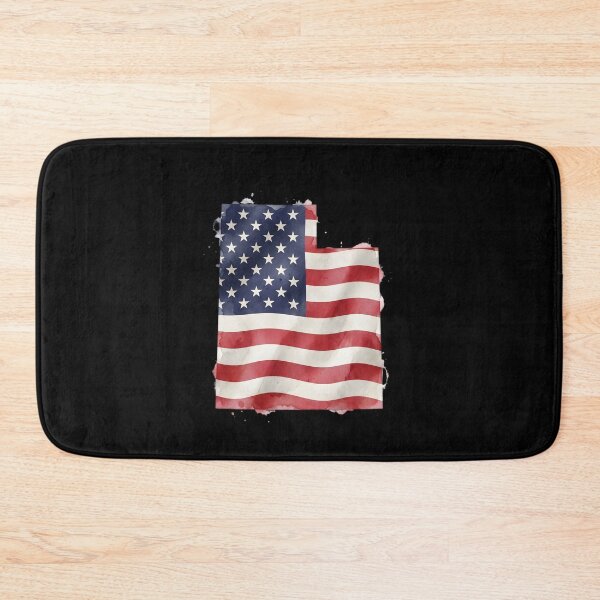 Item preview, Utah Stars & Stripes State Silhouette – Distressed Americana designed and sold by Paper Drip.