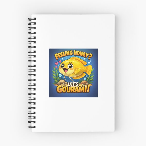 Item preview, Feeling Honey? Funny Honey Gourami Fish Cartoon – Aquarium Fish Sticker designed and sold by DSTANKS.
