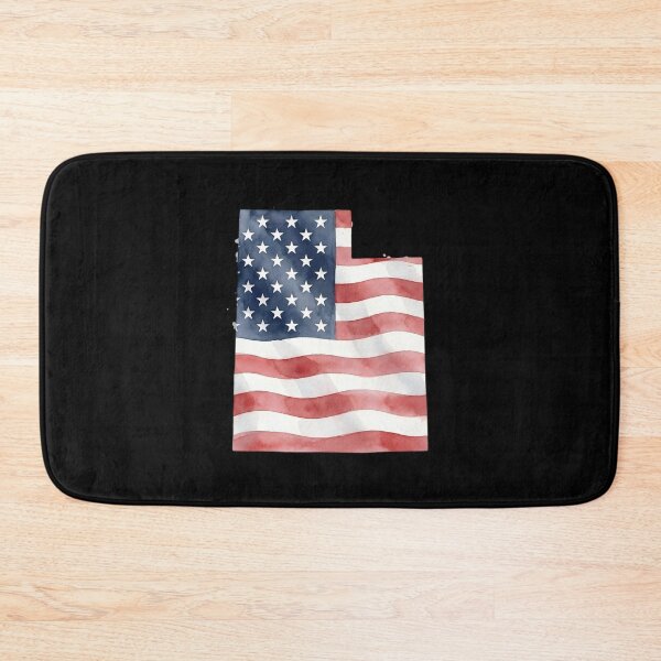 Item preview, Utah Stars & Stripes State Silhouette – Distressed Americana designed and sold by Paper Drip.