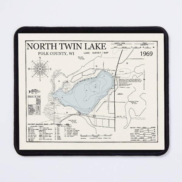 Item preview, North Twin Lake - Polk County WI designed and sold by Jean Plout.