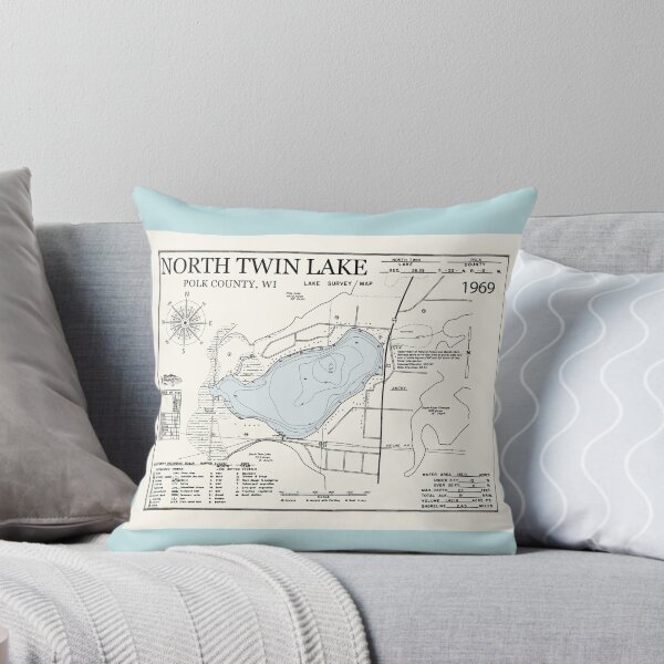 Item preview, North Twin Lake - Polk County WI  designed and sold by Jean Plout.