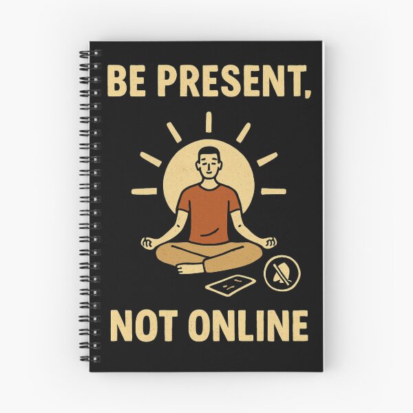 Item preview, Be Present, Not Online – Mindfulness Over Distraction Design designed and sold by ArminGreen.