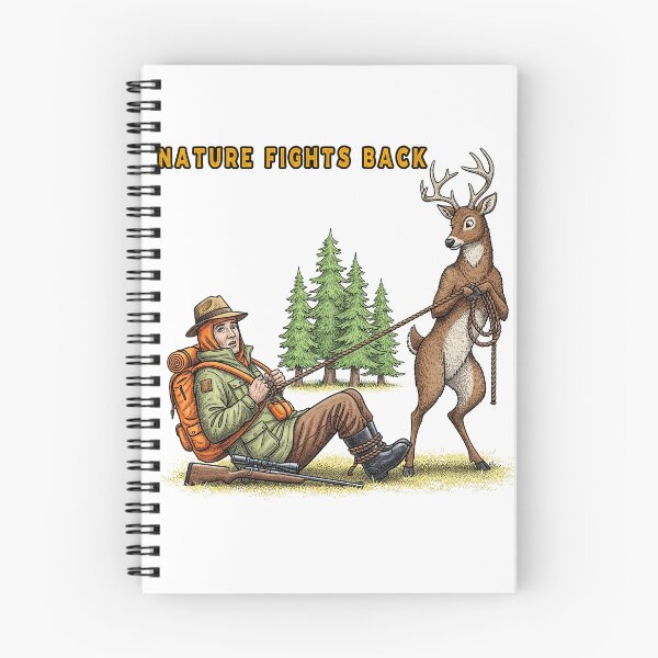 Item preview, Nature Fights Back Funny Deer Hunter designed and sold by TeeARTHY.