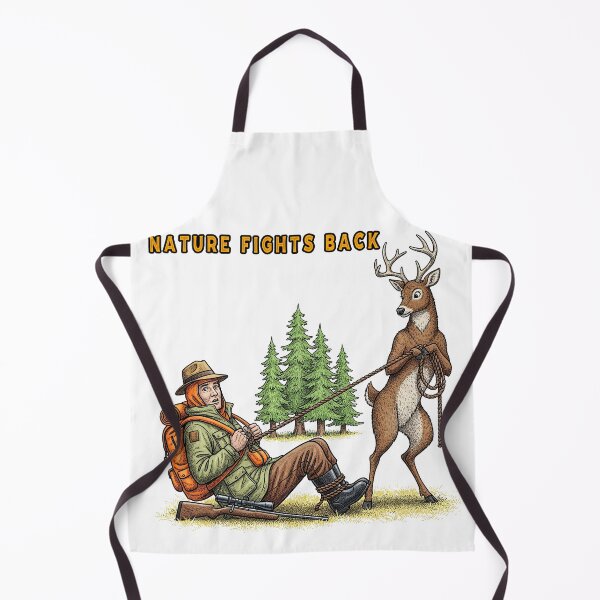 Item preview, Nature Fights Back Funny Deer Hunter designed and sold by TeeARTHY.