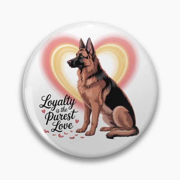 Item preview, German Shepherd Valentine Loyalty Love With Heart Glow designed and sold by MuniraWearify.