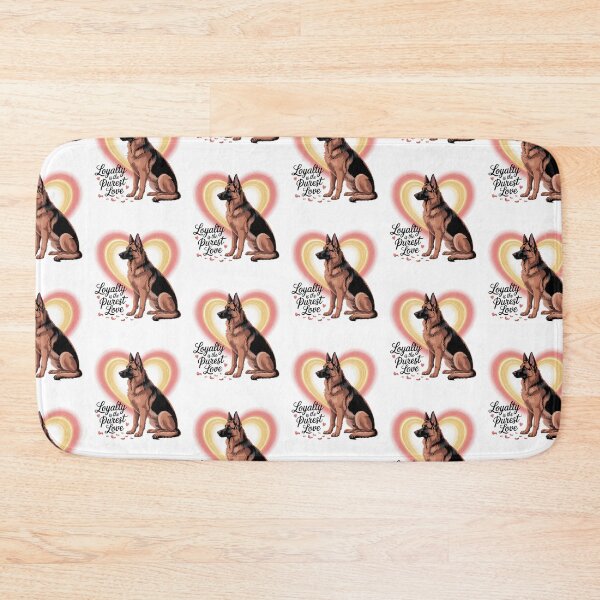 Item preview, German Shepherd Valentine Loyalty Love With Heart Glow designed and sold by MuniraWearify.