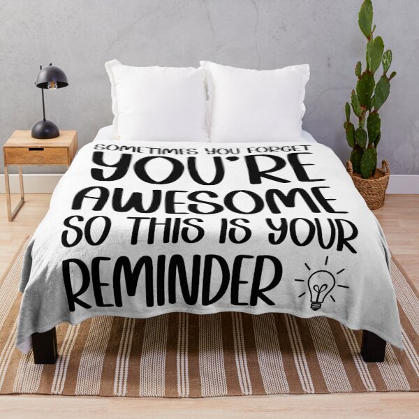 Artikelvorschau, Sometimes you forget you're awesome reminder entworfen und verkauft von Trenddesigns24.