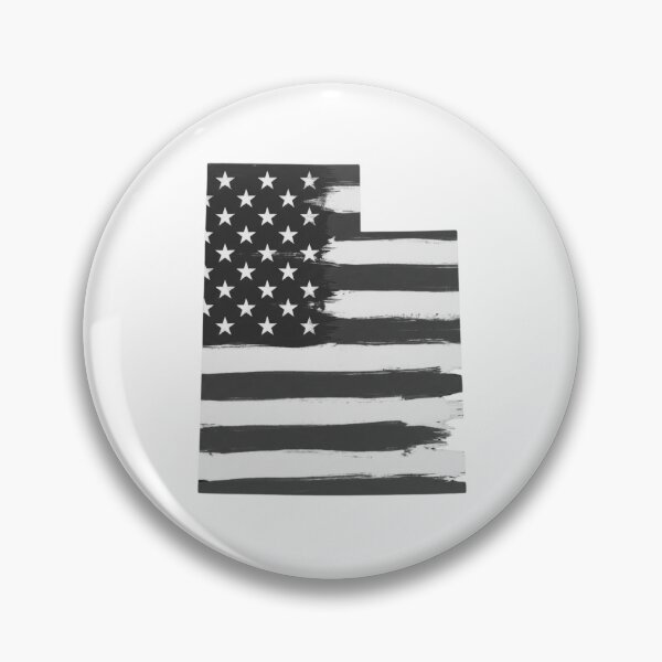 Item preview, Utah State Stars & Stripes Silhouette – Black and White designed and sold by Paper Drip.