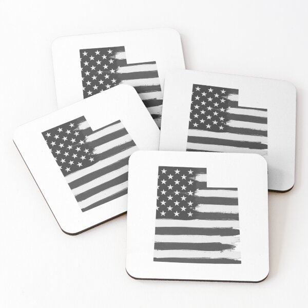 Item preview, Utah State Stars & Stripes Silhouette – Black and White designed and sold by Paper Drip.