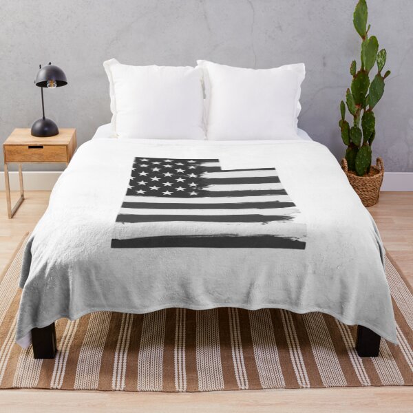 Item preview, Utah State Stars & Stripes Silhouette – Black and White designed and sold by Paper Drip.