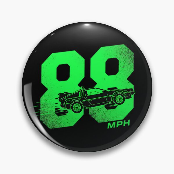 Item preview, 88 MPH Retro Green Time Machine Graphic designed and sold by Off-Road-Zone.