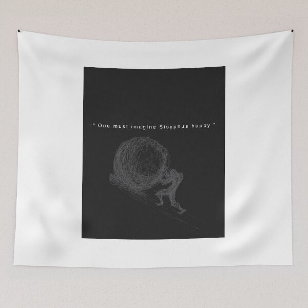 Item preview, Albert Camus: One Must Imagine Sisyphus Happy designed and sold by Socratic Swag.