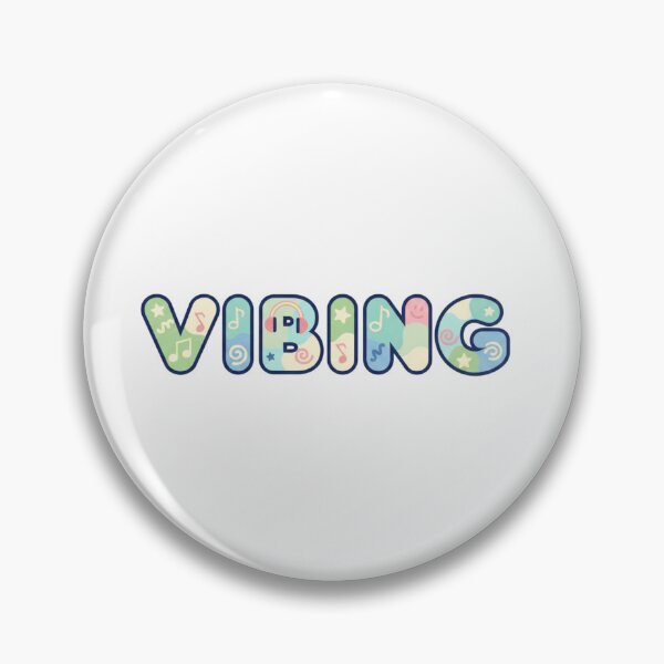 Item preview, VIBING – Everyday Mood Sticker designed and sold by Imaginarium of Chaos falcon88 .
