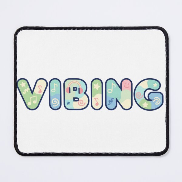 Item preview, VIBING – Everyday Mood Sticker designed and sold by Imaginarium of Chaos falcon88 .