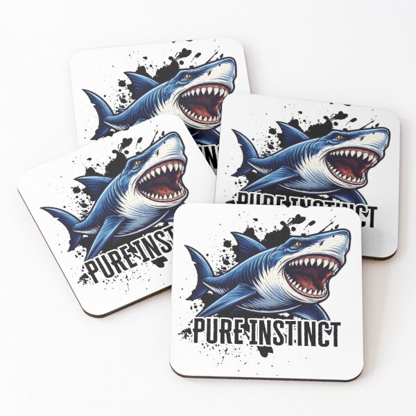 Item preview, Cool Shark design for Kids who love great white sharks- Pure instinct  designed and sold by Robobonez.