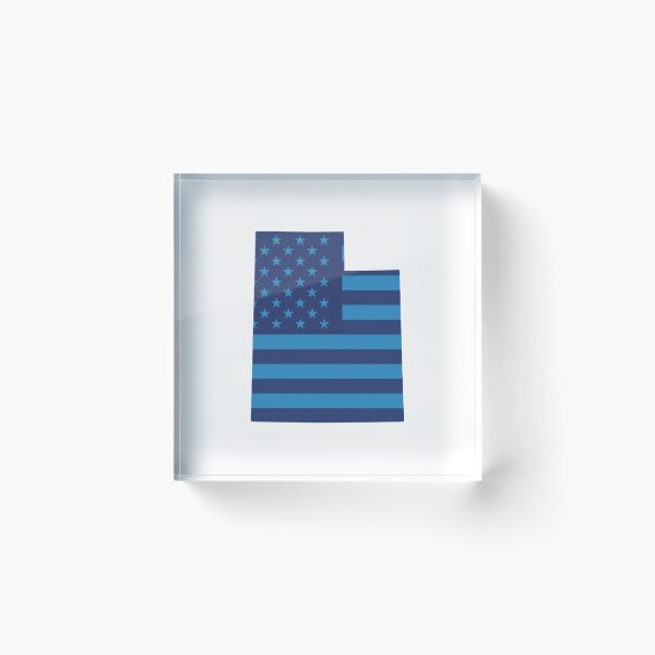 Item preview, Utah USA Flag Silhouette – Stars and Stripes State Outline designed and sold by Paper Drip.
