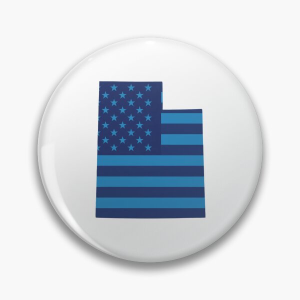 Item preview, Utah USA Flag Silhouette – Stars and Stripes State Outline designed and sold by Paper Drip.