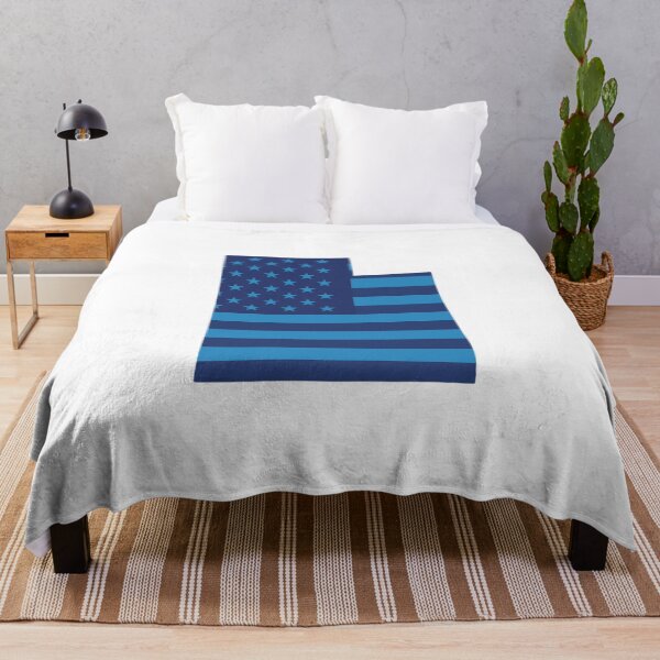 Item preview, Utah USA Flag Silhouette – Stars and Stripes State Outline designed and sold by Paper Drip.