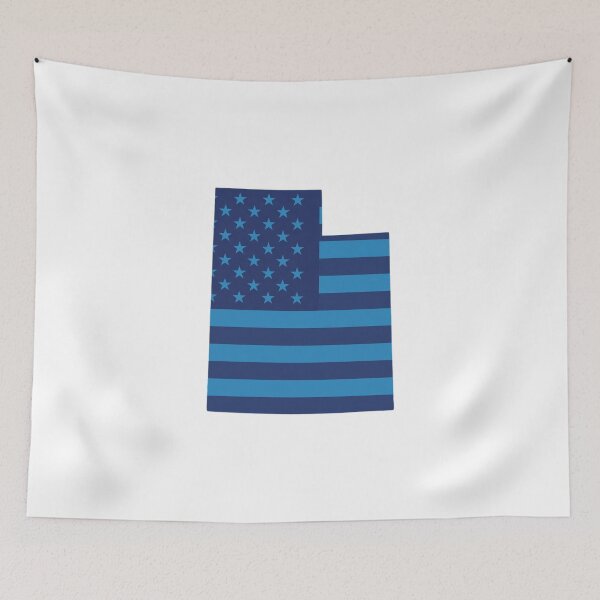 Item preview, Utah USA Flag Silhouette – Stars and Stripes State Outline designed and sold by Paper Drip.