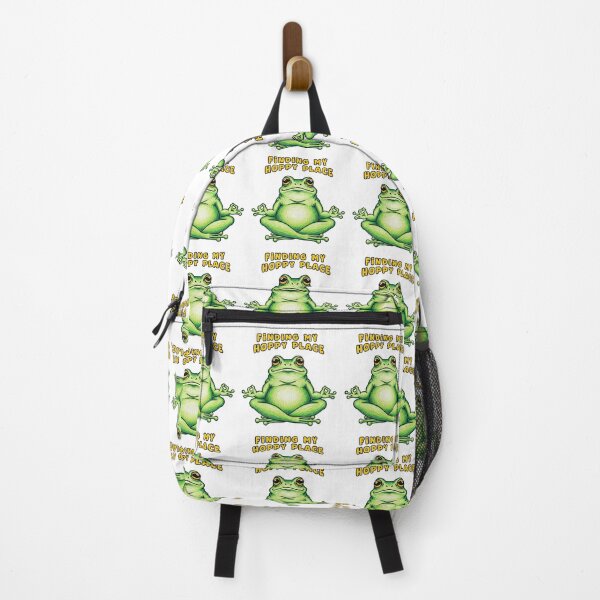 Item preview, Finding My Hoppy Place Zen Yoga Frog designed and sold by TeeARTHY.