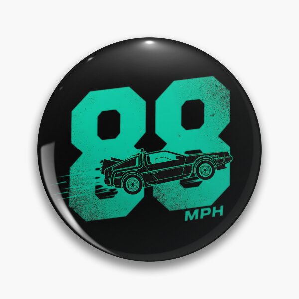 Item preview, 88 MPH Retro Teal Time Machine Graphic designed and sold by Off-Road-Zone.
