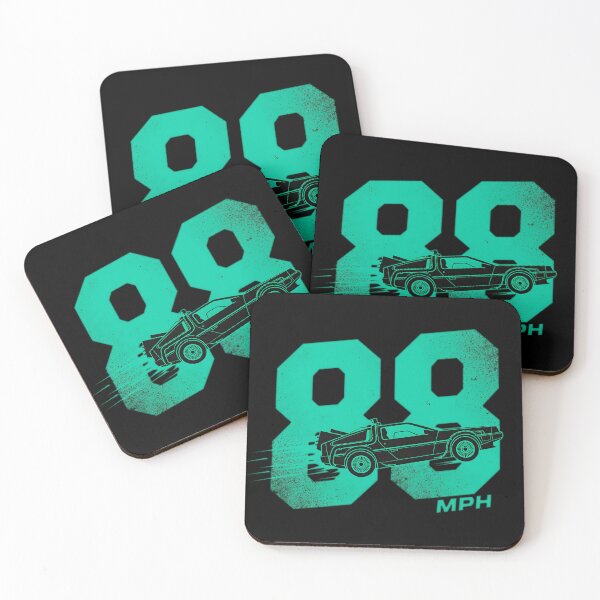 Item preview, 88 MPH Retro Teal Time Machine Graphic designed and sold by Off-Road-Zone.