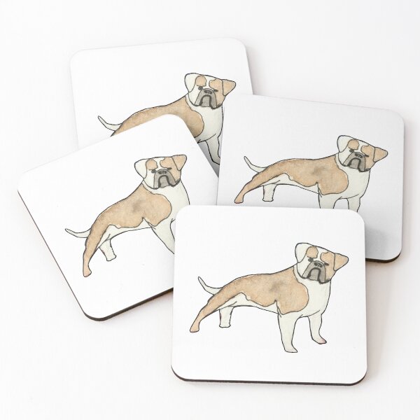 Item preview, Bull dog hand painted in watercolour designed and sold by Sheridanlongdog.