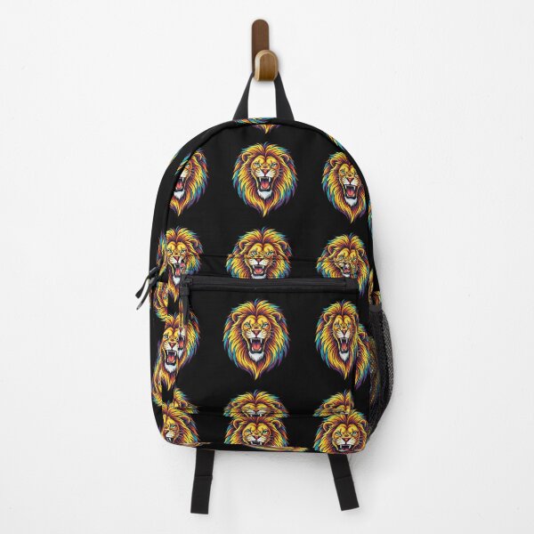 Item preview, Vibrant Rainbow Mane Lion Portrait designed and sold by TeeARTHY.