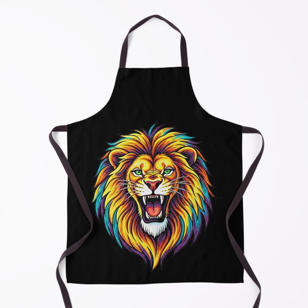 Item preview, Vibrant Rainbow Mane Lion Portrait designed and sold by TeeARTHY.