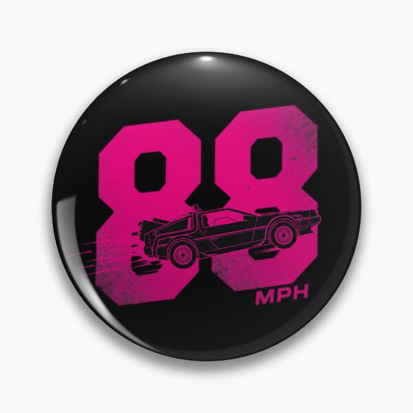 Item preview, 88 MPH Retro Pink Time Machine Graphic designed and sold by Off-Road-Zone.