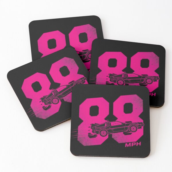 Item preview, 88 MPH Retro Pink Time Machine Graphic designed and sold by Off-Road-Zone.