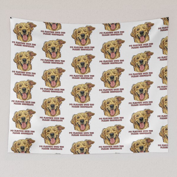 Item preview, I'm Flirting With You Please Cooperate golden retriever designed and sold by TeeARTHY.