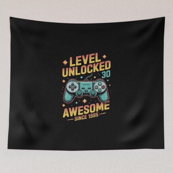 Item preview, Level 30 Unlocked 30th Birthday 30 Year Old Man Gaming0 designed and sold by DigitaldeligArt.