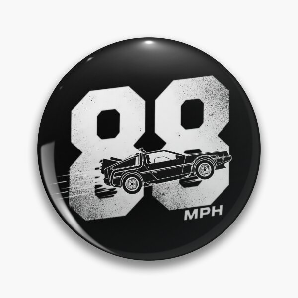 Item preview, 88 MPH Retro White Time Machine Graphic designed and sold by Off-Road-Zone.