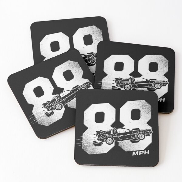 Item preview, 88 MPH Retro White Time Machine Graphic designed and sold by Off-Road-Zone.