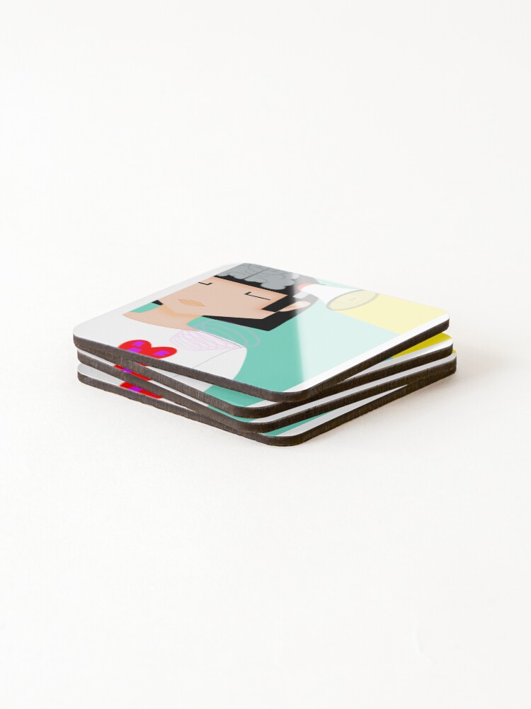 Thumbnail 4 of 5, Coasters (Set of 4), Everything is vibration designed and sold by ROCIODRAMATICA.