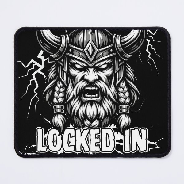 Item preview, Viking Locked in graphic design with Lightning Thor designed and sold by Robobonez.