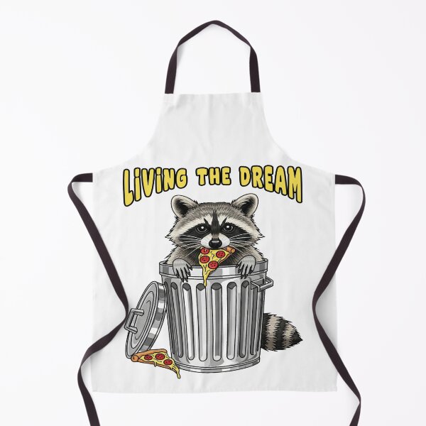 Item preview, Living the Dream Pizza Trash Raccoon designed and sold by TeeARTHY.