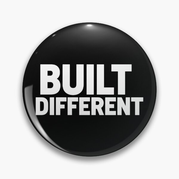 Item preview, Built Different Bold Minimalist Motivational Typography designed and sold by Silent Watch Threads..